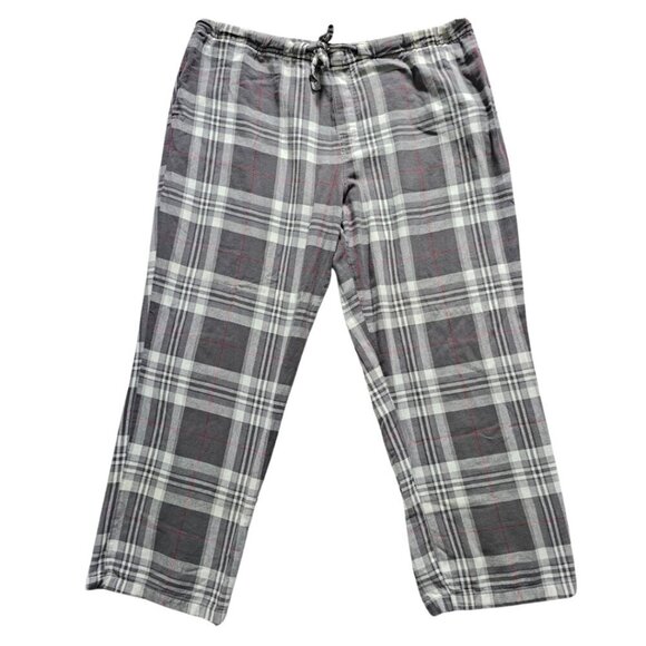 Men's Grey Plaid Pajama Pants, XXL, Drawstring, Old Navy - Picture 1 of 11